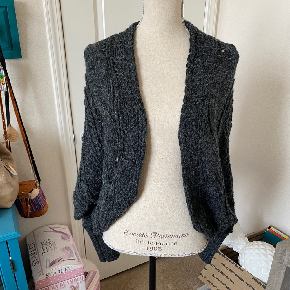 NWT gray cardigan sweater